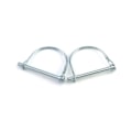 Miniatyrbillede 2 af 5: IC 5 stk D-formede låsstifte, galvaniseret kulstål sikkerhedsnål til plæneklippere - 6 x 70 mm
