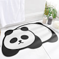 Pikkukuva 1 / 3: IC Piirretty wc-ovi liukastumisenestomatto 50 * 80CM kotitalouden kylpyhuoneen sisäänkäynti vedenimevä matto wc:n nopeasti kuivuva tyyny söpö panda