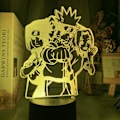 Miniatyrbillede 1 af 5: IC 3D-natlampe Naruto Team Uzumaki Naruto LED-natlampe