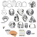 Pikkukuva 1 / 7: DIY savikorvakorut korujen valmistus värilliset savitarvikkeet säilytyspussilla ja taustakartongilla V-type 139-piece set