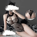 Pikkukuva 1 / 5: IC Body Dam Sexiga Underkläder Sovkläder Mesh Genomskinlig Catsuit