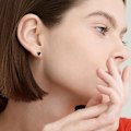 Miniatyrbillede 2 af 4: IC Hypoallergena Øreringe 928 Sterling Sølv, Smukke Enkle Hjerte/Stjerne/Måne/Lyn/Sol Øreringe til Kvinder