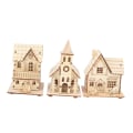 Miniatyrbild 4 av 5: IC Gör-det-själv-presenter Luminous House Christmas Snow House Christmas Decorat B