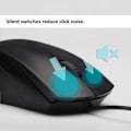 Miniatyrbillede 2 af 5: IC Knapp Stille Trådløs Mus, 1000DPI Optisk Mus, Stille Knapp, Ergonomisk Form, til Stationære Datorer Bærbare Datorer, Mat Sort