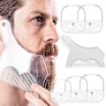 Miniatyrbild 2 av 5: 5 ST. Rakmall Shaper Män Goatee Style Design Skägg Must Transparent