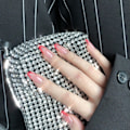 Miniatyrbillede 3 af 3: IC 24 stk Fransk Manikyr Kort Medium Lang Full Cover Gradient