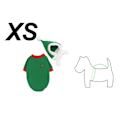 Miniatyrbild 2 av 5: Julhund Semesterdräkt Nytt År Jul Husdjurskläder för hund och katt CNMR style 5 XS