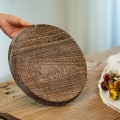 Miniatyrbilde 2 av 5: IG Rustik trebrikke lysholder - liten dekorativ tallerken Rustic