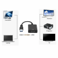 Pikkukuva 2 / 3: IC USB 3.0 - HDMI-sovitinkaapeli uros - naaras Video
