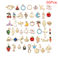Pikkukuva 1 / 5: Eläinkukka Sekoitettu Emalj Charms Ripustettava DIY Rannerkoru Korut A: 50Pcs