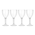 Miniatyrbilde 1 av 2: Lazy-Z-Spa Plastvinglass (Pakke med 4) One Size Transparent Transparent One Size