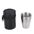 Miniatyrbillede 1 af 5: Sæt i rustfrit stål, Bartending Cup, Shotsglas Bærbar vinglas Betterlifefg