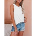 Pikkukuva 2 / 3: IC Damer Casual Cami Linne Löst Passform Sommar Ärmlös Camisole stor