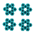 Miniatyrbillede 1 af 4: IC Silikonforme - 12-huls silikonforme