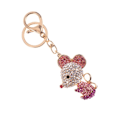 Miniatyrbillede 2 af 2: Musdesign Nøglering Mode Nøglering Strass Elegant Nøglering til Par (Rosa Dreng) IC