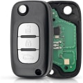Miniatyrbilde 5 av 5: IC Bilnøkkel Fjernkontroll Nøkkeldeksel Erstatning for Re-nault Clio 3 Kangoo Master Modus Twingo Fjernkontroll Bilnøkkel med PCF7961 3 Knapper