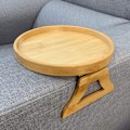 Miniatyrbillede 2 af 5: Soffbricka Bord Soffa Armstöd Clip-On bricka Bambu Soffbricka Hvid