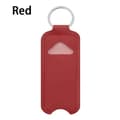 Leather Case Lip Balm Holder Keychain Holder Lipstick Keychain Bag Red Red