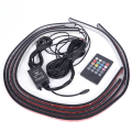 Miniatyrbilde 5 av 5: IC 4 stk RGB LED Underbil Rørstripe Underkropp Glød Neon Lyssett
