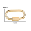 Miniatyrbild 5 av 5: Karbinhake-klämmor Fjäder-Snap Hook-klämmor Spänne Heavy Duty Låsande Karbinhakar Kedja Snabblänkar, 4-pack IC