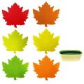 Pikkukuva 1 / 5: IC 1 set med 5 Maple Leaf Lifetime Coasters Värmeisolering