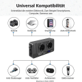 Pikkukuva 5 / 5: 200W auton invertteri, jännitteenmuunnin 12V - 220V älykkäällä LCD-aikakellolla, 2 pistokkeella ja 4 USB C-portilla