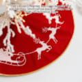 Miniatyrbillede 3 af 5: IC Trækjole Julefest Dekoration Rund Gulvmatte Prydning Nr. 01