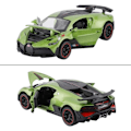 Miniatyrbillede 3 af 4: IC Bugatti Divo Die-Cast Bil, Zink Legering Støbt Model Legetøjsbil Træk