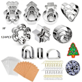 Miniatyrbild 1 av 7: DIY lera örhängen smycken örhängen tillverkning färgad lera tillbehör med förvaringsväska baksida kartong W 124-piece set