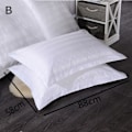 Pikkukuva 1 / 5: IC 1st 100% Bomull Vit Stripe Case Hem Sovrum Hotell Säng B