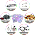 Miniatyrbilde 3 av 5: IC 200 ST Lukttette gjenlukkbare poser Folie Mylar Ziplock-poser 7x10cm/7.5x12cm