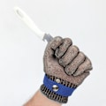 Miniatyrbild 4 av 5: Handskar i rostfritt stål, skärskyddshandskar, klass 5 skärskydd för slaktare, trädgårdsarbete, mesh, S