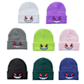 Miniatyrbillede 4 af 5: Hætte Sticket Hat Varm Slouchy Gengar Vinter Manchet Termisk Lilla