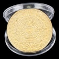 Miniatyrbillede 3 af 5: IC 1. Maya Memorial Coin Pyramider Mynt Mexiko Aztec Commemorativ