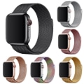 Pikkukuva 1 / 5: IC Apple Watch -ranneke 41/40/38 mm Milanese Loop Metalli - Valitse Väri Kulta
