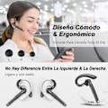 Pikkukuva 4 / 5: IC Bluetooth 5.1 -kuuloke, jossa kaksoismikrofoni ja CVC 8.0 -kohinanvaimennus, musta