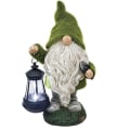 Miniatyrbillede 1 af 3: LED Udendørs Lampe Dværg med Lanterne - Havegnomer Havedekoration