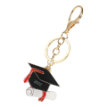Miniatyrbillede 2 af 4: Tofs Nøglering Graduation Gaver Hendes Graduation Gaver Giv Ham Cap (11CM, Sort) IC