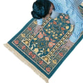 Pikkukuva 2 / 5: Islamilainen rukousmatto Paksu islamilainen Chenille-rukousmatto kukallinen