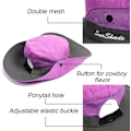 Miniatyrbillede 5 af 5: IC Solhat Wide Rim Bucket Mesh Boonie Strand Fiskehat UV-beskyttelse til Kvinder