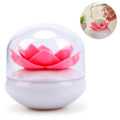 Miniatyrbillede 1 af 5: IG Bomuldspind Organizer Lotus Form Vatpind Kosmetisk Opbevaring Rosa