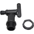 1000L Plasttank Kran, IBC Vattenförvaringsbox Adapter, Trädgårdsslang Kran Adapter, för Regnvattensamlare, Bränsletank (Plast)