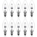 Miniatyrbillede 1 af 5: 42W E14 C35 Dæmpbar Halogenpære AC 220-240V Varm Hvid 2700K e14 transparent halogen lyspære (10 stk)