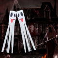 Miniatyrbillede 3 af 5: IG Halloween Spøgelsesvindstrømper Banner med Lys Halloween mønster 1