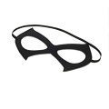 Miniatyrbilde 5 av 5: IC 2-delt mote-læder svart nattklubb maskerade maske overdreven