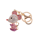 Miniatyrbillede 1 af 2: Musdesign Nøglering Mode Nøglering Strass Elegant Nøglering til Par (Rosa Dreng) IC