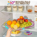 Miniatyrbilde 2 av 5: IC Klar arrangør for kjøleskap 360° roterbar rektangulær L