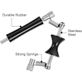 Miniatyrbillede 4 af 5: IC 2-pak Guitar Rolling Capo Glide Capo Justerbar Capo Gummi