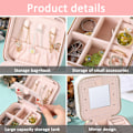 Pikkukuva 3 / 5: IC Resesmyckeskrin, mini case, liten bärbar Rosa