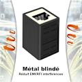 Miniatyrbillede 4 af 5: RJ45 Kobling Skærmet Cat7/Cat6A/Cat6/Cat5E Ethernet Kabel Forlænger Hun til Hun Konnektor 2 Pak, af DEBUNS